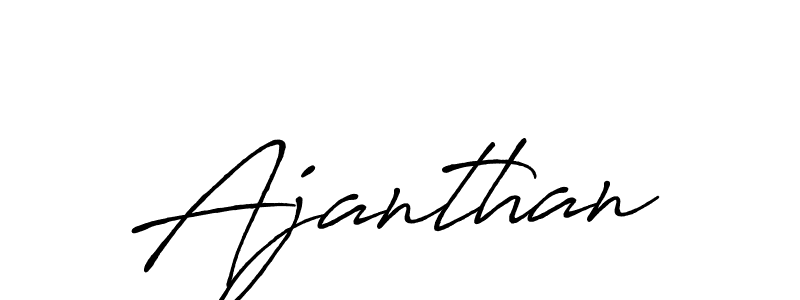 Design your own signature with our free online signature maker. With this signature software, you can create a handwritten (Antro_Vectra_Bolder) signature for name Ajanthan. Ajanthan signature style 7 images and pictures png