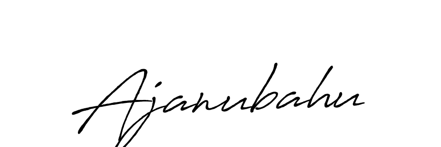 The best way (Antro_Vectra_Bolder) to make a short signature is to pick only two or three words in your name. The name Ajanubahu include a total of six letters. For converting this name. Ajanubahu signature style 7 images and pictures png