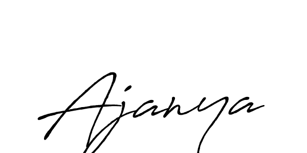 Design your own signature with our free online signature maker. With this signature software, you can create a handwritten (Antro_Vectra_Bolder) signature for name Ajanya. Ajanya signature style 7 images and pictures png