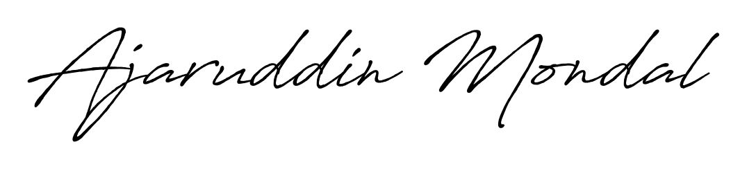 Elevate your brand with a stunning Ajaruddin Mondal eSignature. The Antro_Vectra_Bolder style provides a balanced, flowing aesthetic for everyday signing. Ajaruddin Mondal signature style 7 images and pictures png