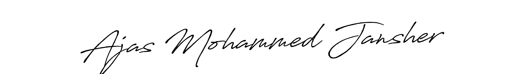 How to make Ajas Mohammed Jansher signature? Antro_Vectra_Bolder is a professional autograph style. Create handwritten signature for Ajas Mohammed Jansher name. Ajas Mohammed Jansher signature style 7 images and pictures png