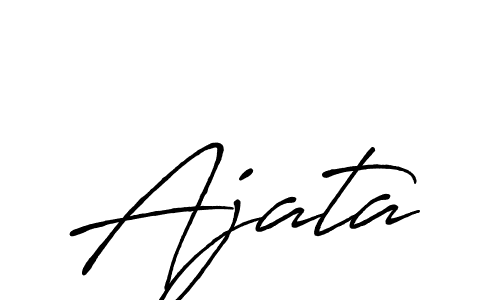 Use a signature maker to create a handwritten signature online. With this signature software, you can design (Antro_Vectra_Bolder) your own signature for name Ajata. Ajata signature style 7 images and pictures png