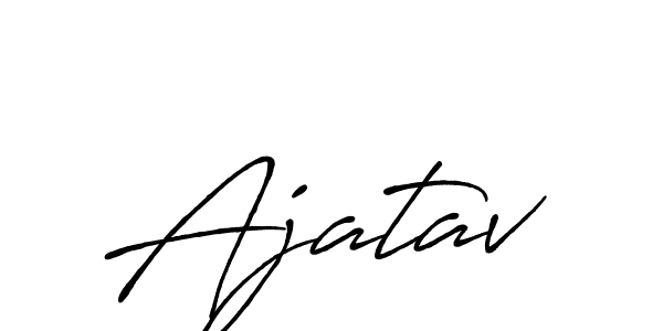 How to make Ajatav signature? Antro_Vectra_Bolder is a professional autograph style. Create handwritten signature for Ajatav name. Ajatav signature style 7 images and pictures png