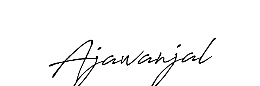 Ajawanjal stylish signature style. Best Handwritten Sign (Antro_Vectra_Bolder) for my name. Handwritten Signature Collection Ideas for my name Ajawanjal. Ajawanjal signature style 7 images and pictures png