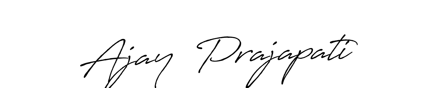 You should practise on your own different ways (Antro_Vectra_Bolder) to write your name (Ajay  Prajapati) in signature. don't let someone else do it for you. Ajay  Prajapati signature style 7 images and pictures png