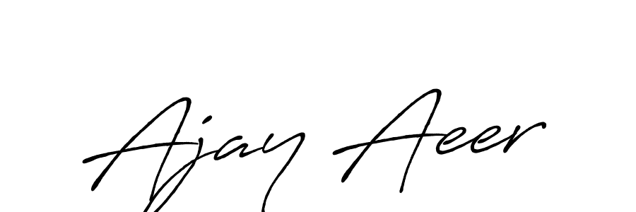 You can use this online signature creator to create a handwritten signature for the name Ajay Aeer. This is the best online autograph maker. Ajay Aeer signature style 7 images and pictures png