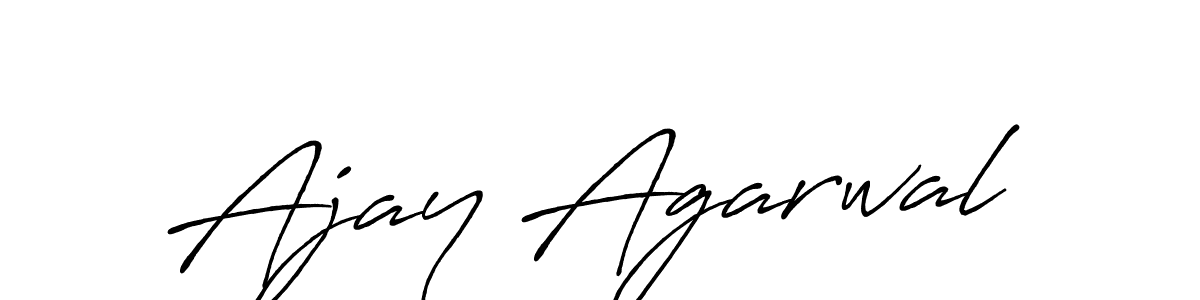 Use a signature maker to create a handwritten signature online. With this signature software, you can design (Antro_Vectra_Bolder) your own signature for name Ajay Agarwal. Ajay Agarwal signature style 7 images and pictures png