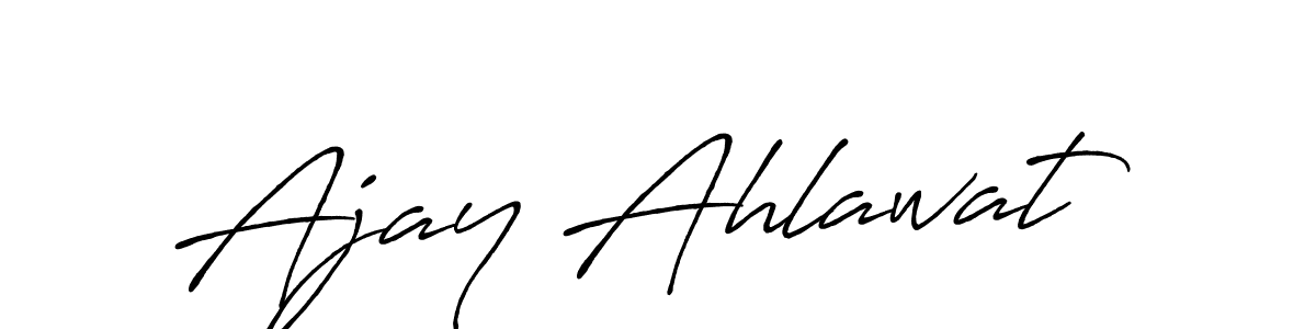 Antro_Vectra_Bolder is a professional signature style that is perfect for those who want to add a touch of class to their signature. It is also a great choice for those who want to make their signature more unique. Get Ajay Ahlawat name to fancy signature for free. Ajay Ahlawat signature style 7 images and pictures png