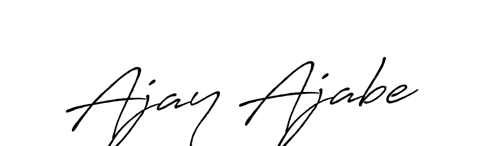 Similarly Antro_Vectra_Bolder is the best handwritten signature design. Signature creator online .You can use it as an online autograph creator for name Ajay Ajabe. Ajay Ajabe signature style 7 images and pictures png