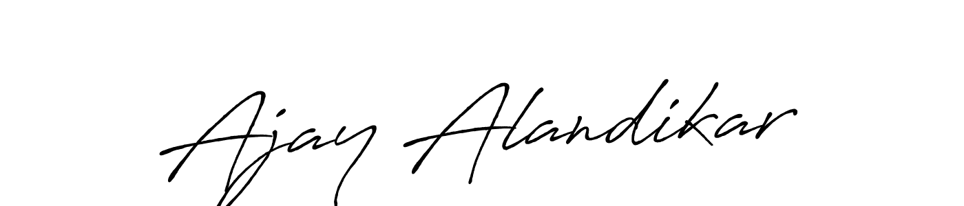 How to make Ajay Alandikar signature? Antro_Vectra_Bolder is a professional autograph style. Create handwritten signature for Ajay Alandikar name. Ajay Alandikar signature style 7 images and pictures png