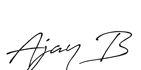 Use a signature maker to create a handwritten signature online. With this signature software, you can design (Antro_Vectra_Bolder) your own signature for name Ajay B. Ajay B signature style 7 images and pictures png