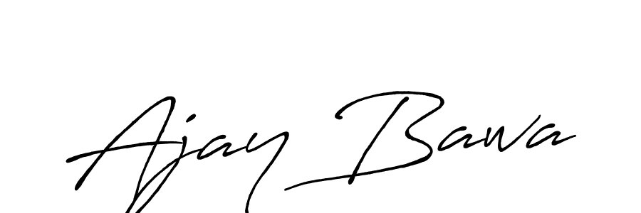 Use a signature maker to create a handwritten signature online. With this signature software, you can design (Antro_Vectra_Bolder) your own signature for name Ajay Bawa. Ajay Bawa signature style 7 images and pictures png