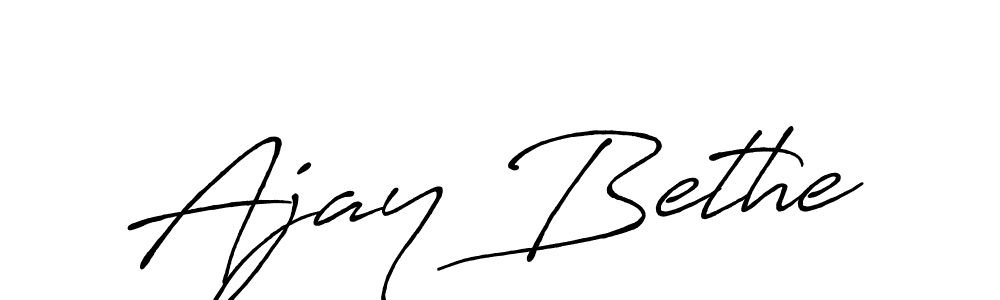 Make a beautiful signature design for name Ajay Bethe. Use this online signature maker to create a handwritten signature for free. Ajay Bethe signature style 7 images and pictures png