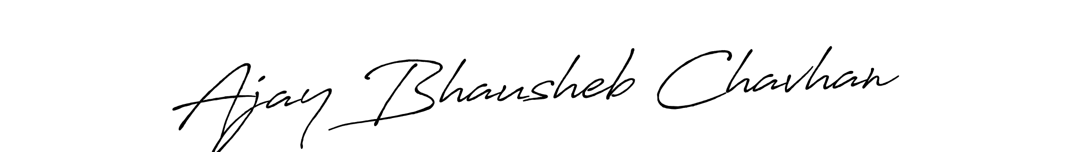 How to make Ajay Bhausheb Chavhan name signature. Use Antro_Vectra_Bolder style for creating short signs online. This is the latest handwritten sign. Ajay Bhausheb Chavhan signature style 7 images and pictures png