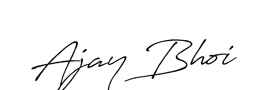 Make a beautiful signature design for name Ajay Bhoi. With this signature (Antro_Vectra_Bolder) style, you can create a handwritten signature for free. Ajay Bhoi signature style 7 images and pictures png