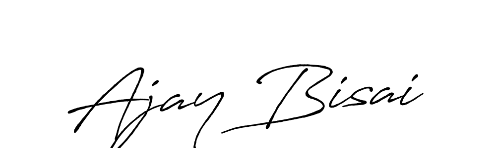 Make a beautiful signature design for name Ajay Bisai. With this signature (Antro_Vectra_Bolder) style, you can create a handwritten signature for free. Ajay Bisai signature style 7 images and pictures png