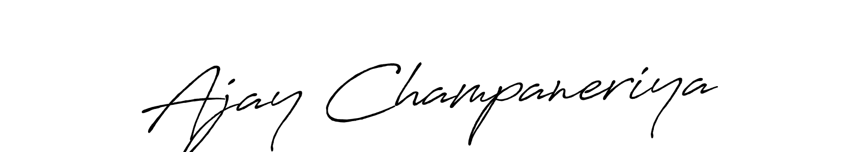 Also we have Ajay Champaneriya name is the best signature style. Create professional handwritten signature collection using Antro_Vectra_Bolder autograph style. Ajay Champaneriya signature style 7 images and pictures png