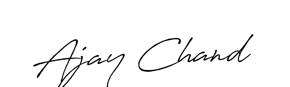 Design your own signature with our free online signature maker. With this signature software, you can create a handwritten (Antro_Vectra_Bolder) signature for name Ajay Chand. Ajay Chand signature style 7 images and pictures png