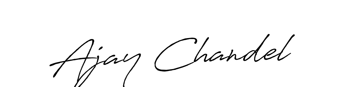 It looks lik you need a new signature style for name Ajay Chandel. Design unique handwritten (Antro_Vectra_Bolder) signature with our free signature maker in just a few clicks. Ajay Chandel signature style 7 images and pictures png