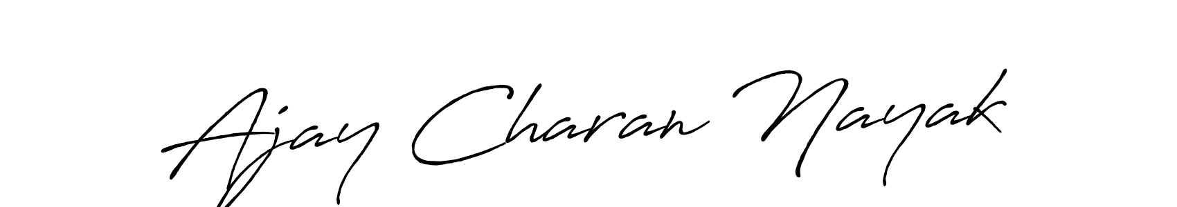 The best way (Antro_Vectra_Bolder) to make a short signature is to pick only two or three words in your name. The name Ajay Charan Nayak include a total of six letters. For converting this name. Ajay Charan Nayak signature style 7 images and pictures png