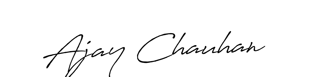 It looks lik you need a new signature style for name Ajay Chauhan. Design unique handwritten (Antro_Vectra_Bolder) signature with our free signature maker in just a few clicks. Ajay Chauhan signature style 7 images and pictures png