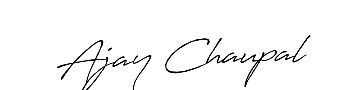 How to Draw Ajay Chaupal signature style? Antro_Vectra_Bolder is a latest design signature styles for name Ajay Chaupal. Ajay Chaupal signature style 7 images and pictures png