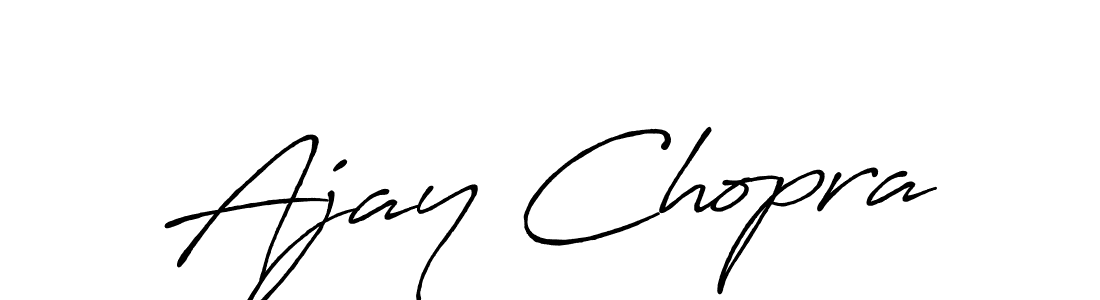 How to make Ajay Chopra signature? Antro_Vectra_Bolder is a professional autograph style. Create handwritten signature for Ajay Chopra name. Ajay Chopra signature style 7 images and pictures png