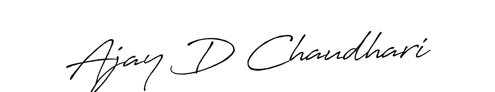 Similarly Antro_Vectra_Bolder is the best handwritten signature design. Signature creator online .You can use it as an online autograph creator for name Ajay D Chaudhari. Ajay D Chaudhari signature style 7 images and pictures png