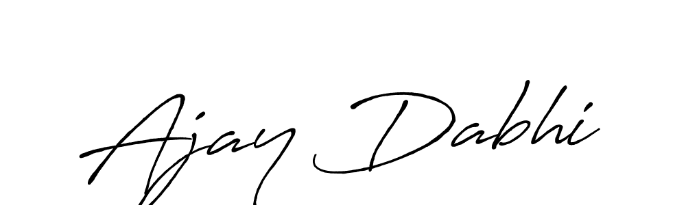 Ajay Dabhi stylish signature style. Best Handwritten Sign (Antro_Vectra_Bolder) for my name. Handwritten Signature Collection Ideas for my name Ajay Dabhi. Ajay Dabhi signature style 7 images and pictures png