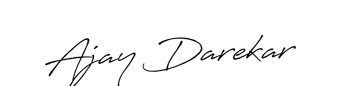 Ajay Darekar stylish signature style. Best Handwritten Sign (Antro_Vectra_Bolder) for my name. Handwritten Signature Collection Ideas for my name Ajay Darekar. Ajay Darekar signature style 7 images and pictures png