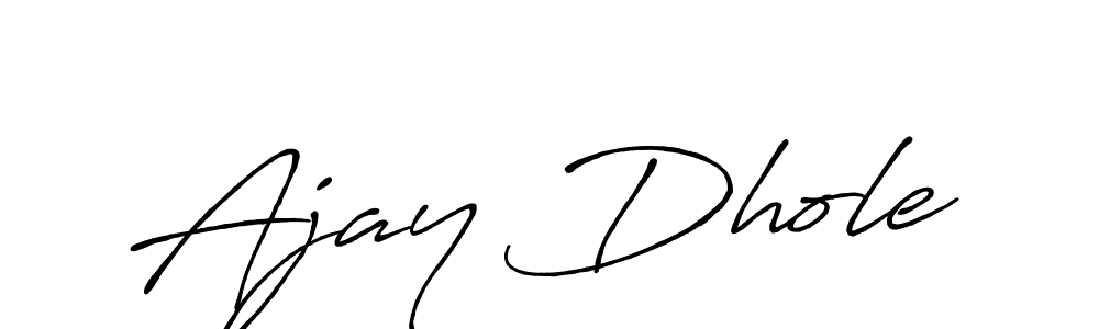 Make a beautiful signature design for name Ajay Dhole. Use this online signature maker to create a handwritten signature for free. Ajay Dhole signature style 7 images and pictures png