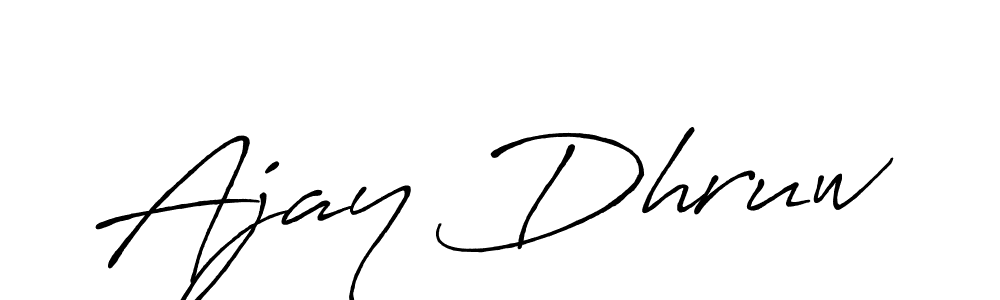 Also we have Ajay Dhruw name is the best signature style. Create professional handwritten signature collection using Antro_Vectra_Bolder autograph style. Ajay Dhruw signature style 7 images and pictures png