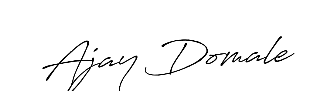 How to make Ajay Domale signature? Antro_Vectra_Bolder is a professional autograph style. Create handwritten signature for Ajay Domale name. Ajay Domale signature style 7 images and pictures png