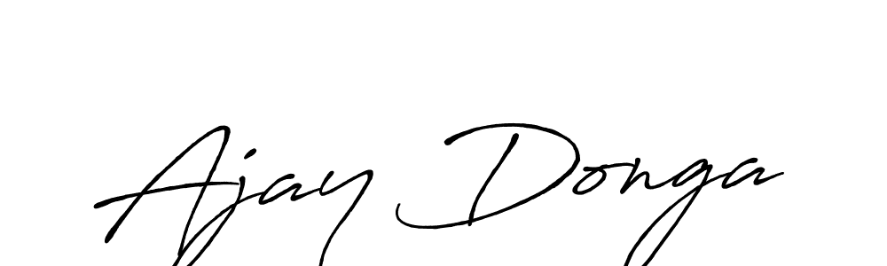 Use a signature maker to create a handwritten signature online. With this signature software, you can design (Antro_Vectra_Bolder) your own signature for name Ajay Donga. Ajay Donga signature style 7 images and pictures png