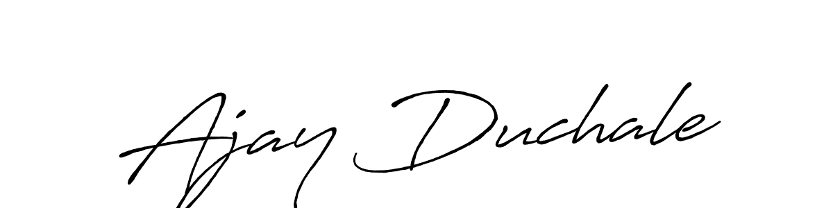 Make a beautiful signature design for name Ajay Duchale. Use this online signature maker to create a handwritten signature for free. Ajay Duchale signature style 7 images and pictures png