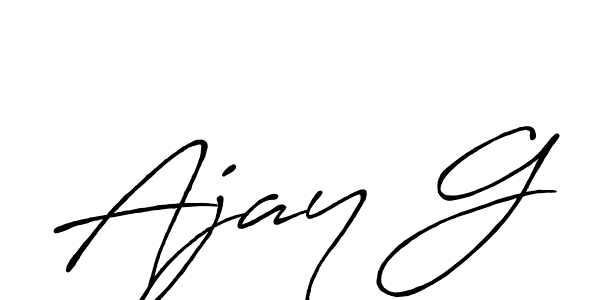 Make a beautiful signature design for name Ajay G. Use this online signature maker to create a handwritten signature for free. Ajay G signature style 7 images and pictures png
