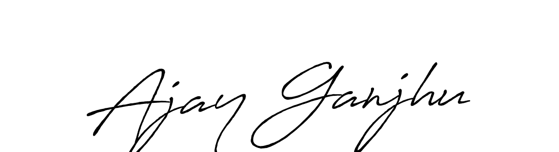 Design your own signature with our free online signature maker. With this signature software, you can create a handwritten (Antro_Vectra_Bolder) signature for name Ajay Ganjhu. Ajay Ganjhu signature style 7 images and pictures png
