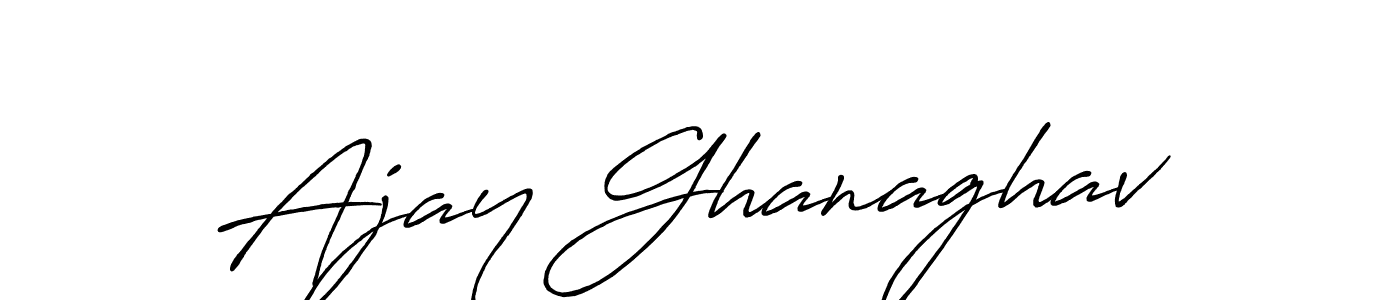 Also we have Ajay Ghanaghav name is the best signature style. Create professional handwritten signature collection using Antro_Vectra_Bolder autograph style. Ajay Ghanaghav signature style 7 images and pictures png