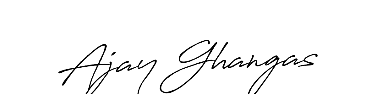 Similarly Antro_Vectra_Bolder is the best handwritten signature design. Signature creator online .You can use it as an online autograph creator for name Ajay Ghangas. Ajay Ghangas signature style 7 images and pictures png