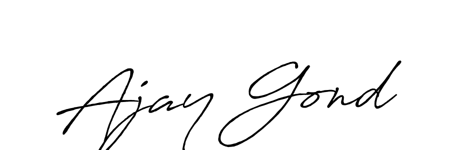Also You can easily find your signature by using the search form. We will create Ajay Gond name handwritten signature images for you free of cost using Antro_Vectra_Bolder sign style. Ajay Gond signature style 7 images and pictures png