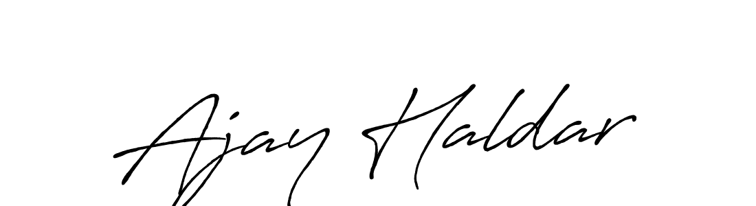 Use a signature maker to create a handwritten signature online. With this signature software, you can design (Antro_Vectra_Bolder) your own signature for name Ajay Haldar. Ajay Haldar signature style 7 images and pictures png