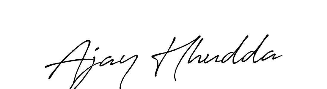Also You can easily find your signature by using the search form. We will create Ajay Hhudda name handwritten signature images for you free of cost using Antro_Vectra_Bolder sign style. Ajay Hhudda signature style 7 images and pictures png