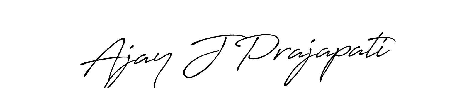 You can use this online signature creator to create a handwritten signature for the name Ajay J Prajapati. This is the best online autograph maker. Ajay J Prajapati signature style 7 images and pictures png