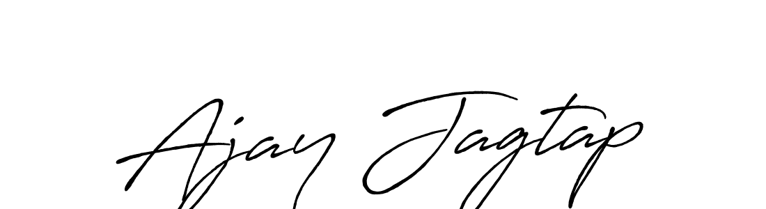 Create a beautiful signature design for name Ajay Jagtap. With this signature (Antro_Vectra_Bolder) fonts, you can make a handwritten signature for free. Ajay Jagtap signature style 7 images and pictures png