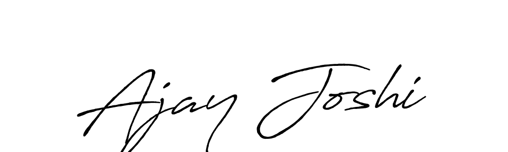 Also we have Ajay Joshi name is the best signature style. Create professional handwritten signature collection using Antro_Vectra_Bolder autograph style. Ajay Joshi signature style 7 images and pictures png