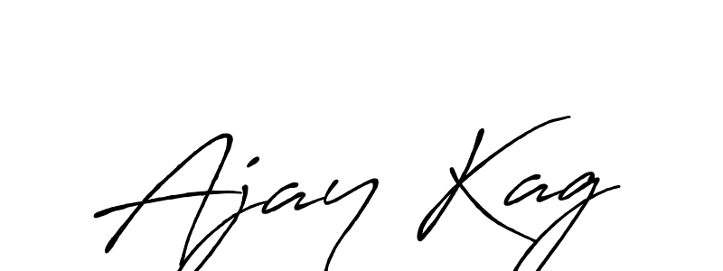 Also we have Ajay Kag name is the best signature style. Create professional handwritten signature collection using Antro_Vectra_Bolder autograph style. Ajay Kag signature style 7 images and pictures png
