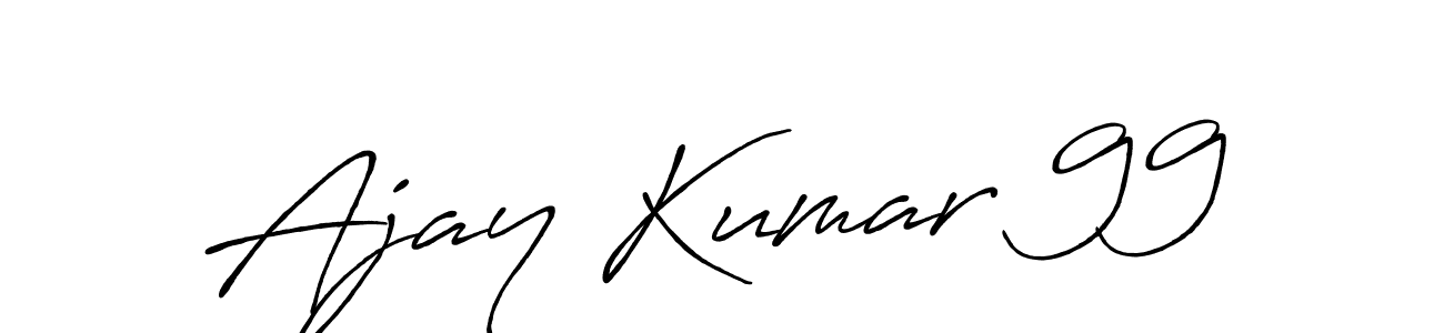 It looks lik you need a new signature style for name Ajay Kumar 99. Design unique handwritten (Antro_Vectra_Bolder) signature with our free signature maker in just a few clicks. Ajay Kumar 99 signature style 7 images and pictures png