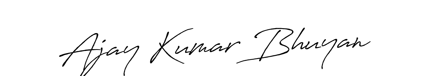 Ajay Kumar Bhuyan stylish signature style. Best Handwritten Sign (Antro_Vectra_Bolder) for my name. Handwritten Signature Collection Ideas for my name Ajay Kumar Bhuyan. Ajay Kumar Bhuyan signature style 7 images and pictures png