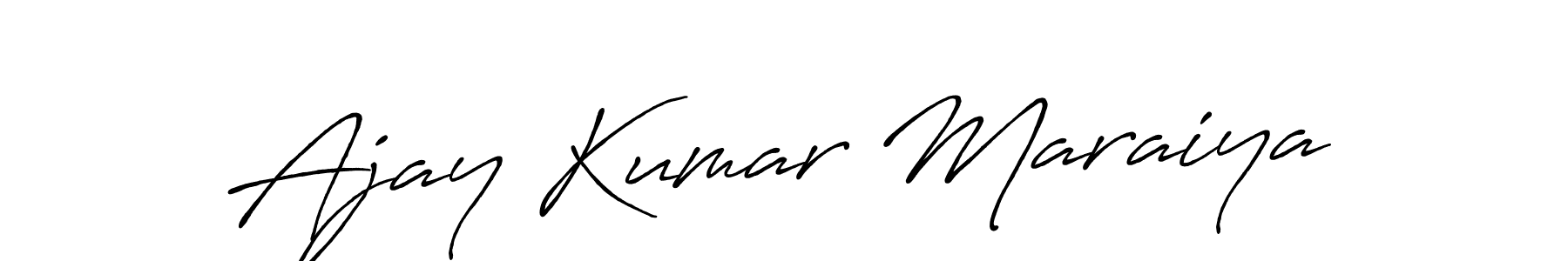 Use a signature maker to create a handwritten signature online. With this signature software, you can design (Antro_Vectra_Bolder) your own signature for name Ajay Kumar Maraiya. Ajay Kumar Maraiya signature style 7 images and pictures png