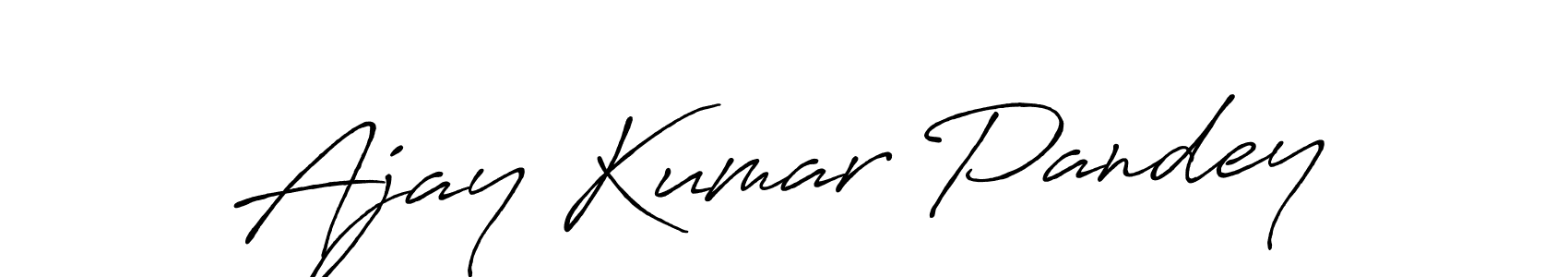 It looks lik you need a new signature style for name Ajay Kumar Pandey. Design unique handwritten (Antro_Vectra_Bolder) signature with our free signature maker in just a few clicks. Ajay Kumar Pandey signature style 7 images and pictures png
